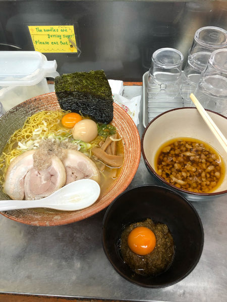 「ムール貝出汁つけそば(熱)＋ムール貝ソース×2」@覆麺 智の写真