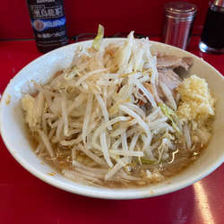 ラーメン半分