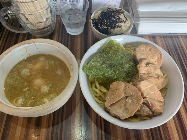 「極太チャーシューつけ麺」@狼煙屋の写真