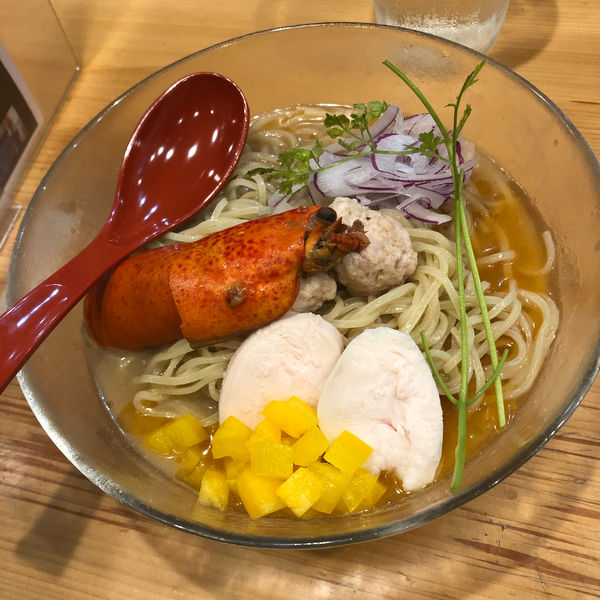 「濃厚オマール海老の冷やし麺」@焼きあご塩らー麺 たかはし 銀座店の写真