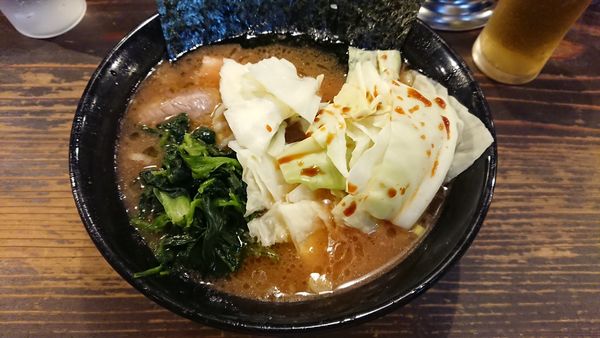 「並ラーメン＋キャベツ850円也」@家系ラーメン クックらの写真