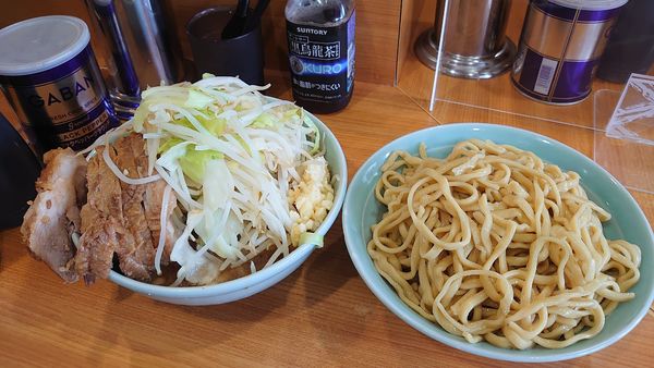 「つけ麺【 豚マシ + シークワーサー 】」@ラーメン二郎 八王子野猿街道店2の写真