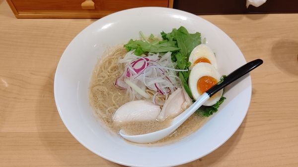 「(限定)蟹そば+味玉 1050円」@麺屋Mの写真