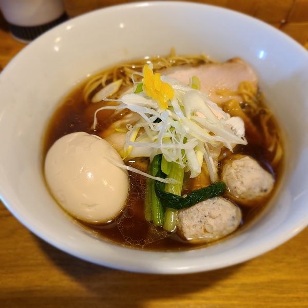 「特製中華蕎麦(細麺)」@中華蕎麦 はざまの写真