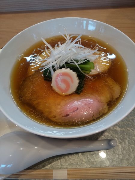 「深緑白出汁1100円追加もろみポーク200円」@中華そば 深緑の写真