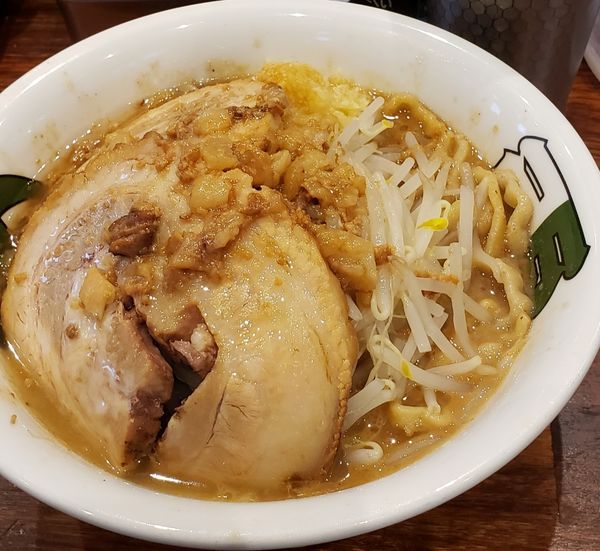 「濃厚雷そば＋豚一枚＋海苔」@雷 北松戸本店の写真