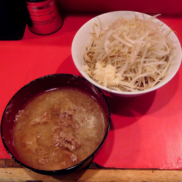 「小つけ麺（800円）＋ニンニク」@ラーメン二郎 府中店の写真