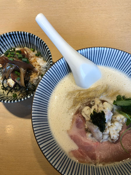 「真鯛エスプレッソ　鯵丼」@寿製麺よしかわ 川越店の写真