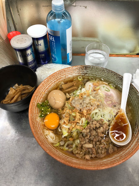「覆麺醤油＋ネギ＋メンマ」@覆麺 智の写真