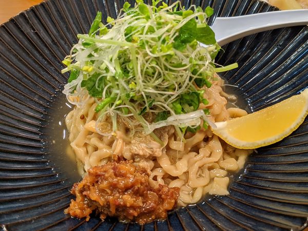 「【限定】ワタリガニの和えそば」@稲荷屋の写真