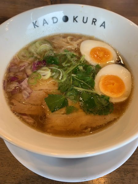 「和風醤油極味玉のせ(800円)」@らーめん門蔵の写真