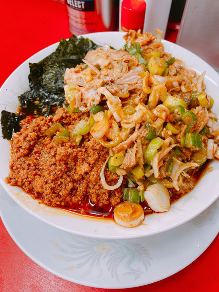 「台湾ラーメン　豚ネギ、自家製ラー油」@豚男 -BUTAMEN-の写真