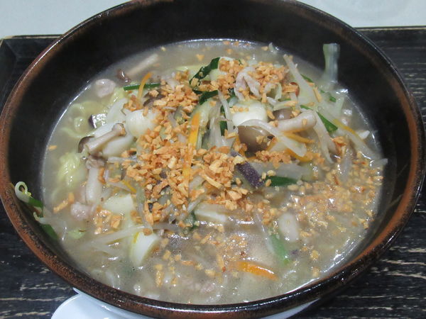 「にんにくらーめん（650円）」@中華レストラン わかたけの写真