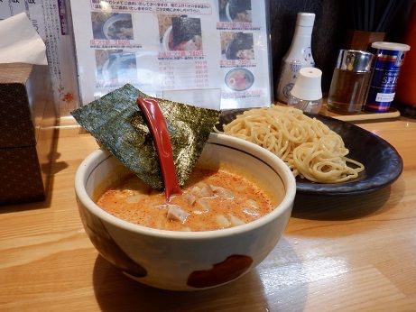 「辛味噌つけ麺」@つけ麺 ががちゃい 中山店の写真