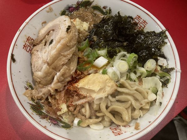 「汁なし¥800+¥130」@ラーメン英二の写真
