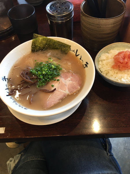 「らーめん　明太ご飯」@博多長浜らーめん いっきの写真