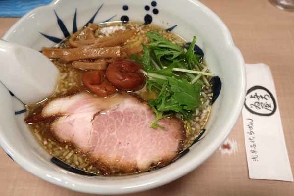 「梅しおらーめん　850円」@与ろゐ屋の写真