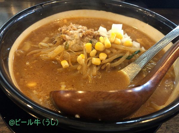 「味噌ラーメン(800円)」@味噌ラーメン専門店 日月堂 浦和さいど店の写真