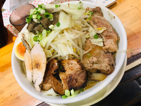 「【限定A】ニボG(半ライス付)＋鶏チャーシュー」@千極煮干の写真