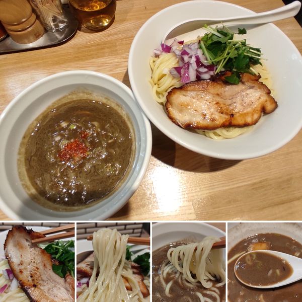 「イカ煮干と煮干の味噌つけ麺(限定)  1050円」@中華ソバ ビリケンの写真