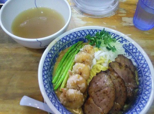 「[限定]逆つけガーリックシュリンプ　+　チャーシュー」@流星軒の写真