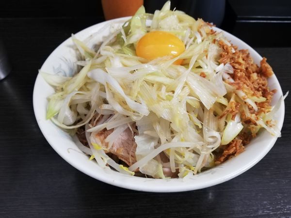 「汁なし　味ネギ」@ラーメン二郎 川越店の写真