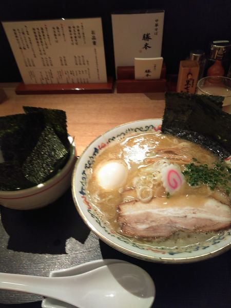 「味玉濃厚煮干しそば」@中華そば 勝本の写真