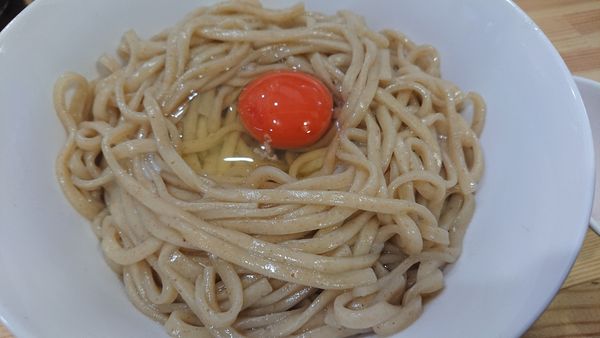 「釜玉桐麺大盛 1100円」@らーめん 桐麺 本店の写真