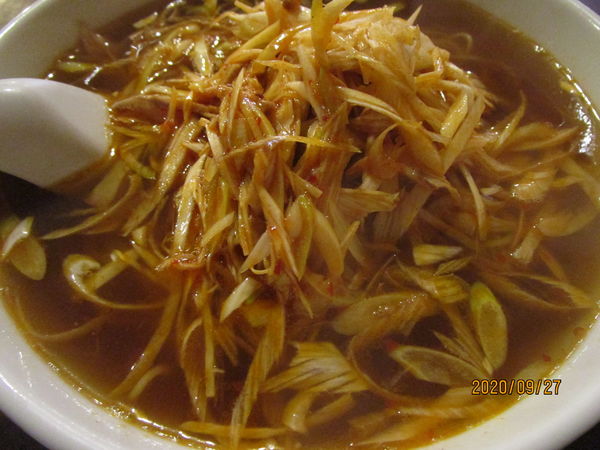 「ネギチャーシュー細切そば 700円」@悟空の写真