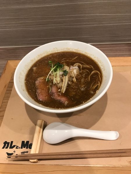 「牡蠣煮干し醤油BLACKMEN」@カレと。Menの写真