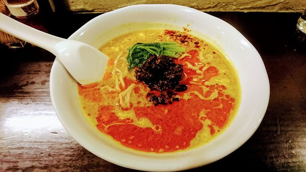 「【限定】ココナッツカレー担々麺」@づゅる麺 池田の写真