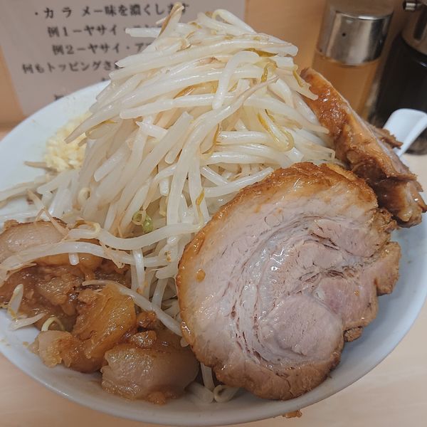 「ラーメン800円ヤサイニンニク」@自家製ラーメン 大者の写真