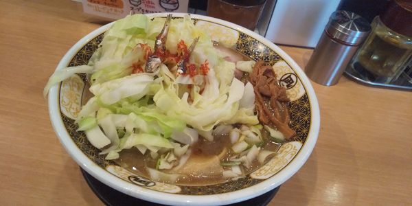 「すごい煮干しラーメン（温野菜トッピング）」@すごい煮干ラーメン凪 新宿ゴールデン街店 別館の写真
