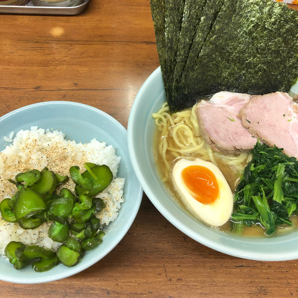 「ミニ装備」@横浜ラーメン 武蔵家 成増店の写真
