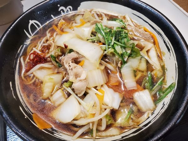 「肉野菜そば500円」@ゆで太郎 竹橋店の写真