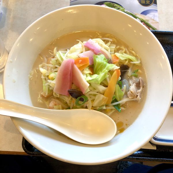 「長崎ちゃんぽんセット餃子3個 ￥640＋税」@長崎ちゃんぽん リンガーハット 川崎黒川店の写真