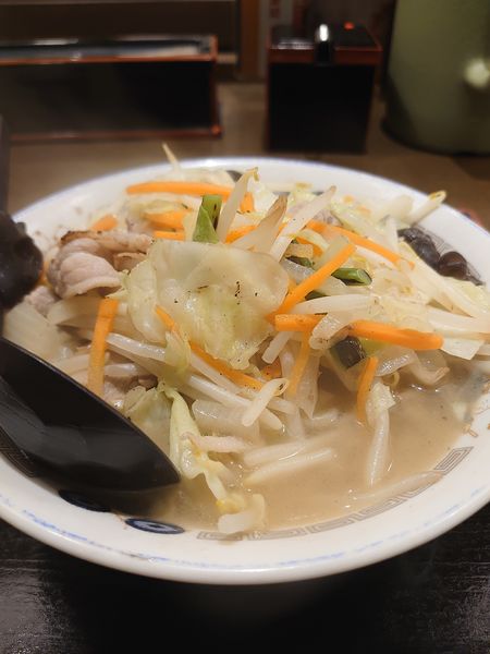 「野菜たっぷりタンメン(580円)」@山田うどん 川越中居店の写真