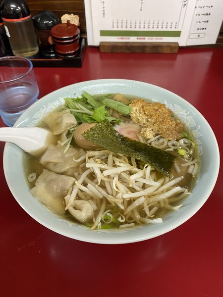 「塩ラーメン＋ワンタン」@中華そば 味六の写真