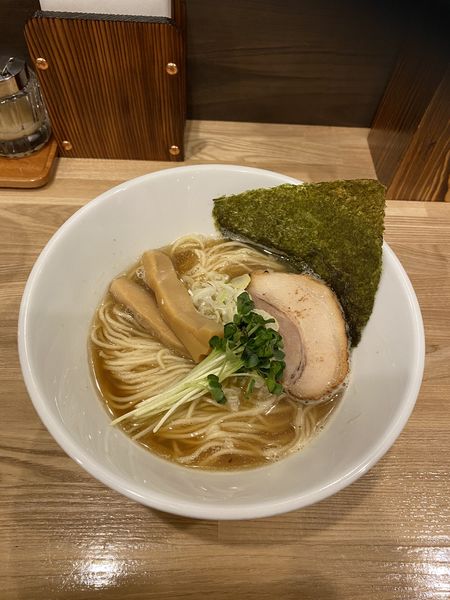 「煮干しそば＋和え玉」@麺屋 琥珀の写真