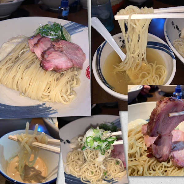 「【限定】薬涼潮つけそば950円＋釜焼きﾁｬｰｼｭｰ」@麺や 虎徹の写真