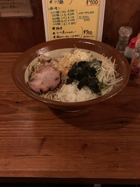 「まぜそば1000豚（1kg）1550円」@豚が如くの写真