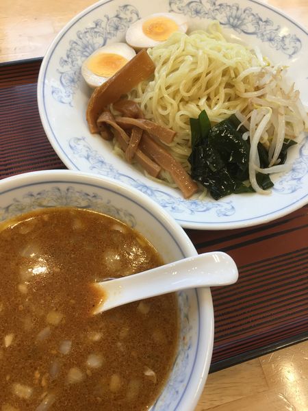 「みそつけ麺1.5玉＋餃子」@ぎょうざの満洲 久喜西口店の写真