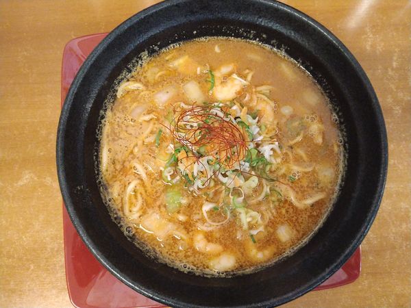 「極・海老だし味噌らーめん＋辛味（獄辛）」@らーめん我礫の写真