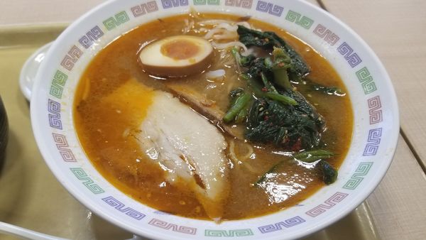 「信州味噌のピリ辛野沢菜ラーメン」@諏訪湖SA（上り）の写真
