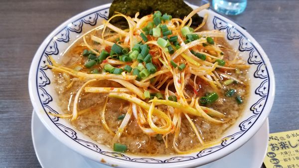 「赤ねぎばんから」@東京豚骨拉麺 ばんから 竜王バイパス店の写真