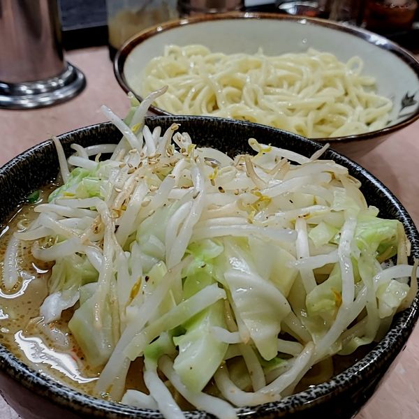 「もりそば小麺カタメ野菜味変で塩」@所沢大勝軒の写真