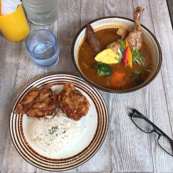 「チキン＋侍.ザンギ」@Rojiura Curry SAMURAI. 八王子店の写真