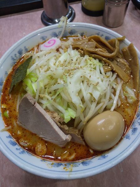 「中華そば(小)700円野菜120円坦々50円ビール450円」@所沢大勝軒の写真