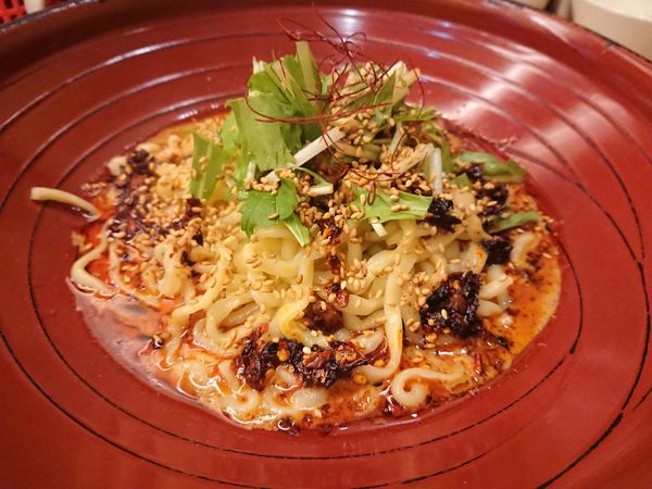 「汁なし金胡麻担々麺￥780(ライスサービス)」@金蠍の写真
