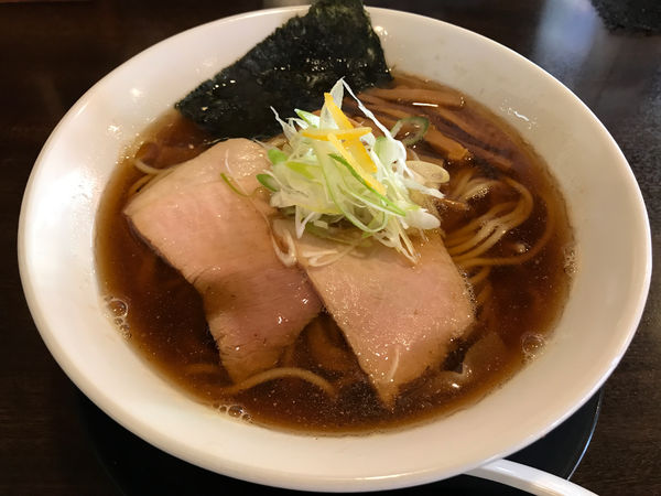 「朝らーめん　600円」@煮干し中華 八の写真